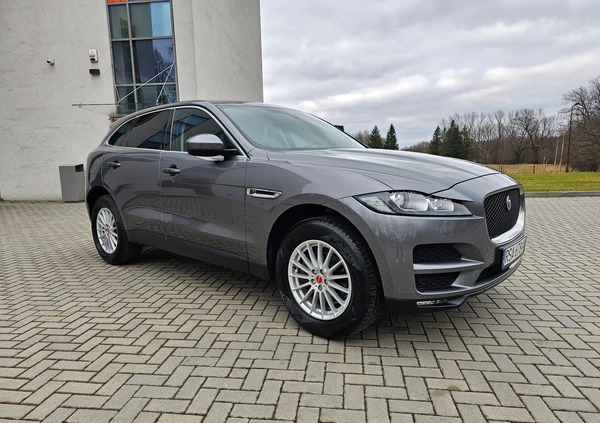Jaguar F-Pace cena 63000 przebieg: 164000, rok produkcji 2017 z Sanok małe 781